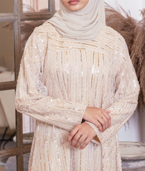 Top-Down Sequin Glamour Abaya