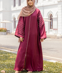 Piping Detail A-Line Abaya
