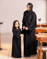 Elegant Pintuck Detail Abaya Dress