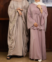 Drawstring Silk Tunic Set