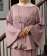 Drawstring Silk Tunic Set