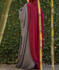 Dual Tone Split Abaya
