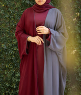Dual Tone Split Abaya