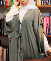 Open Style Tie Abaya Set