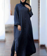 Textured Button-Down Dress