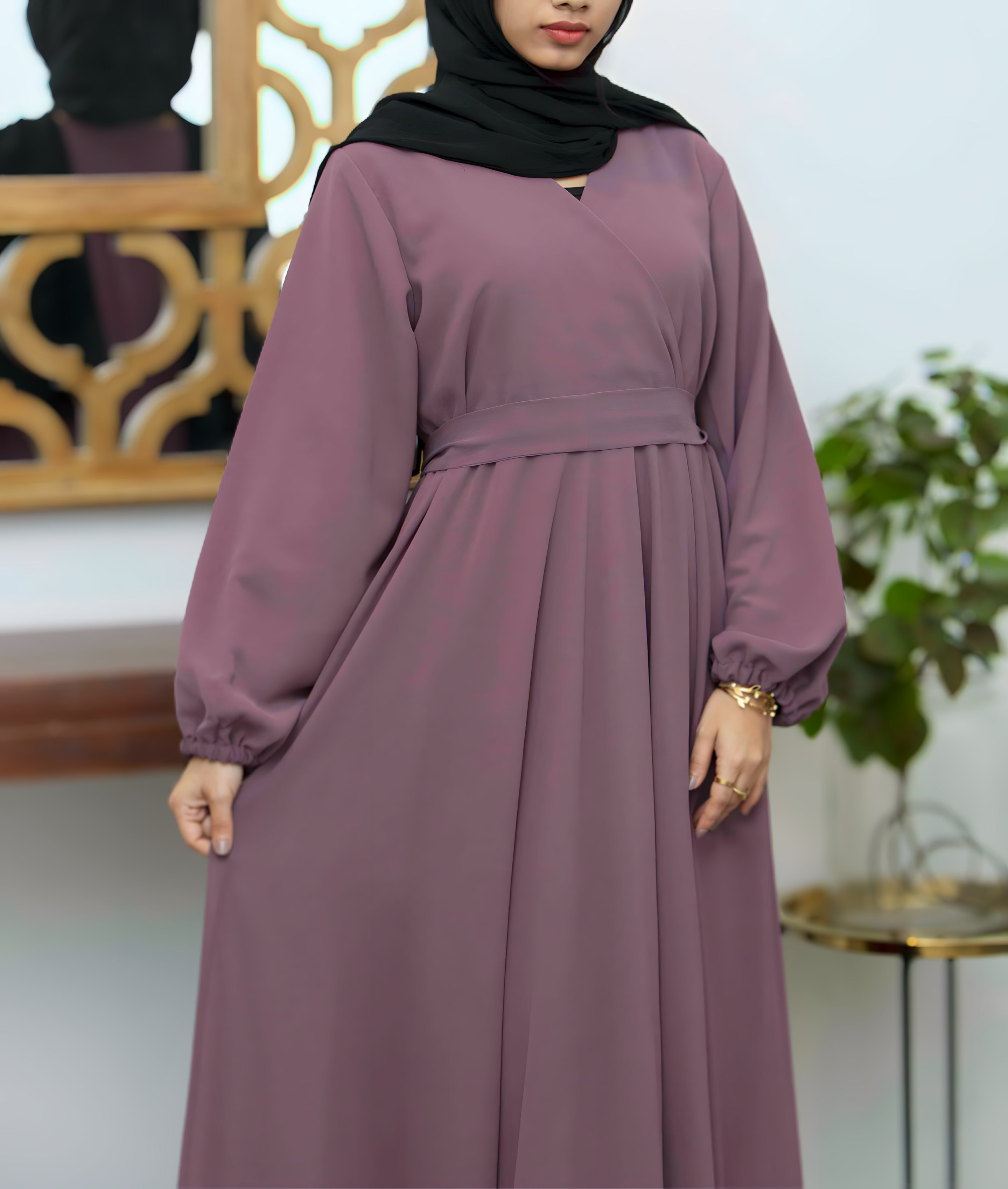 Soft Drape Wrap Abaya