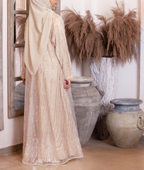 Top-Down Sequin Glamour Abaya