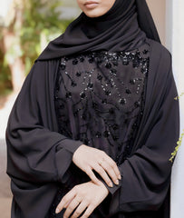 Midnight Sequin Opulence Abaya Set