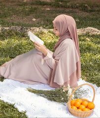 Two-Tone Layered Cape Abaya